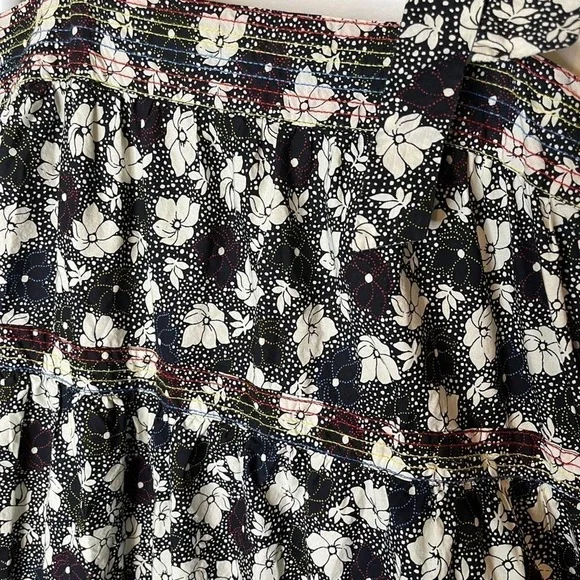 Warm big love rainbow floral square neck boho maxi dress - Picture 6 of 10